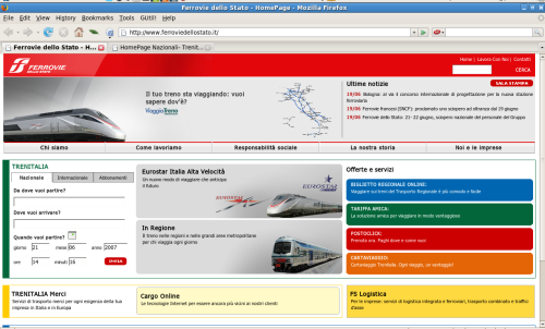 Home Page Ferrovie Dello Stato