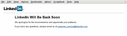 LinkedIn è giù